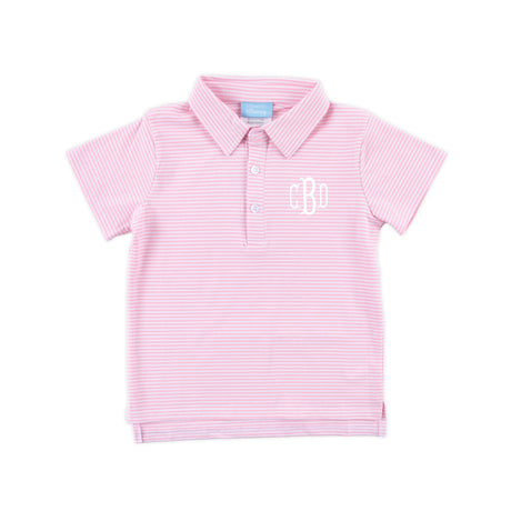 Polo Shirt Pink Stripe