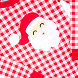Happy Santa Red Gingham Pajamas