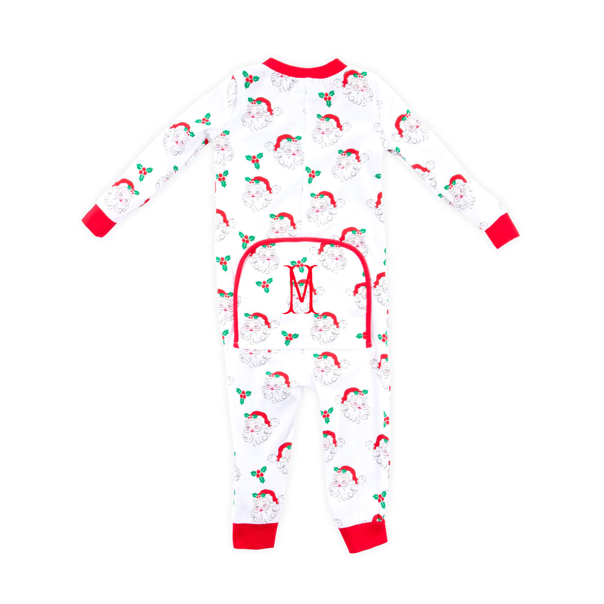 Vintage Santa White Zip Sleeper