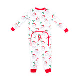 Vintage Santa White Zip Sleeper