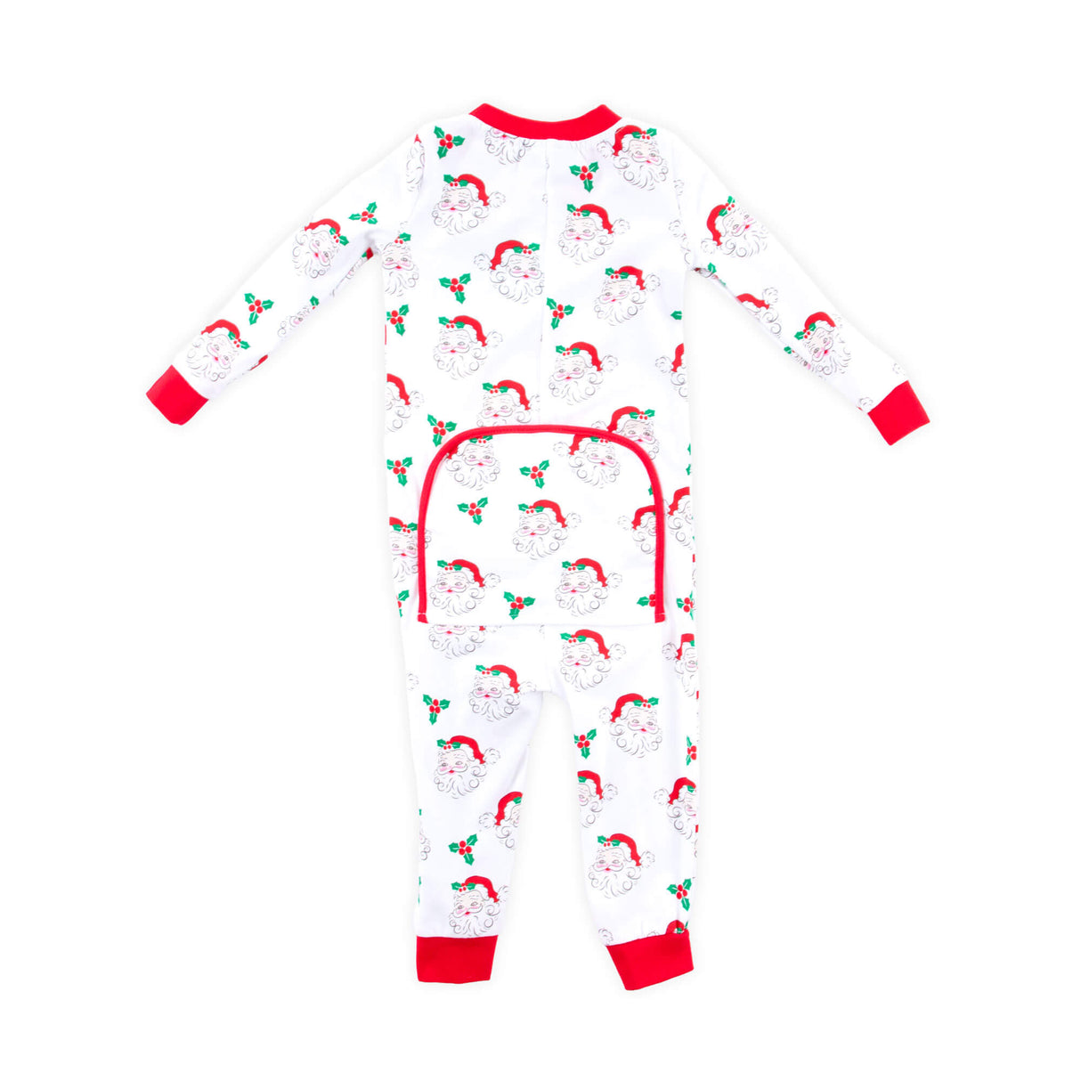 Vintage Santa White Zip Sleeper