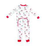 Vintage Santa White Zip Sleeper