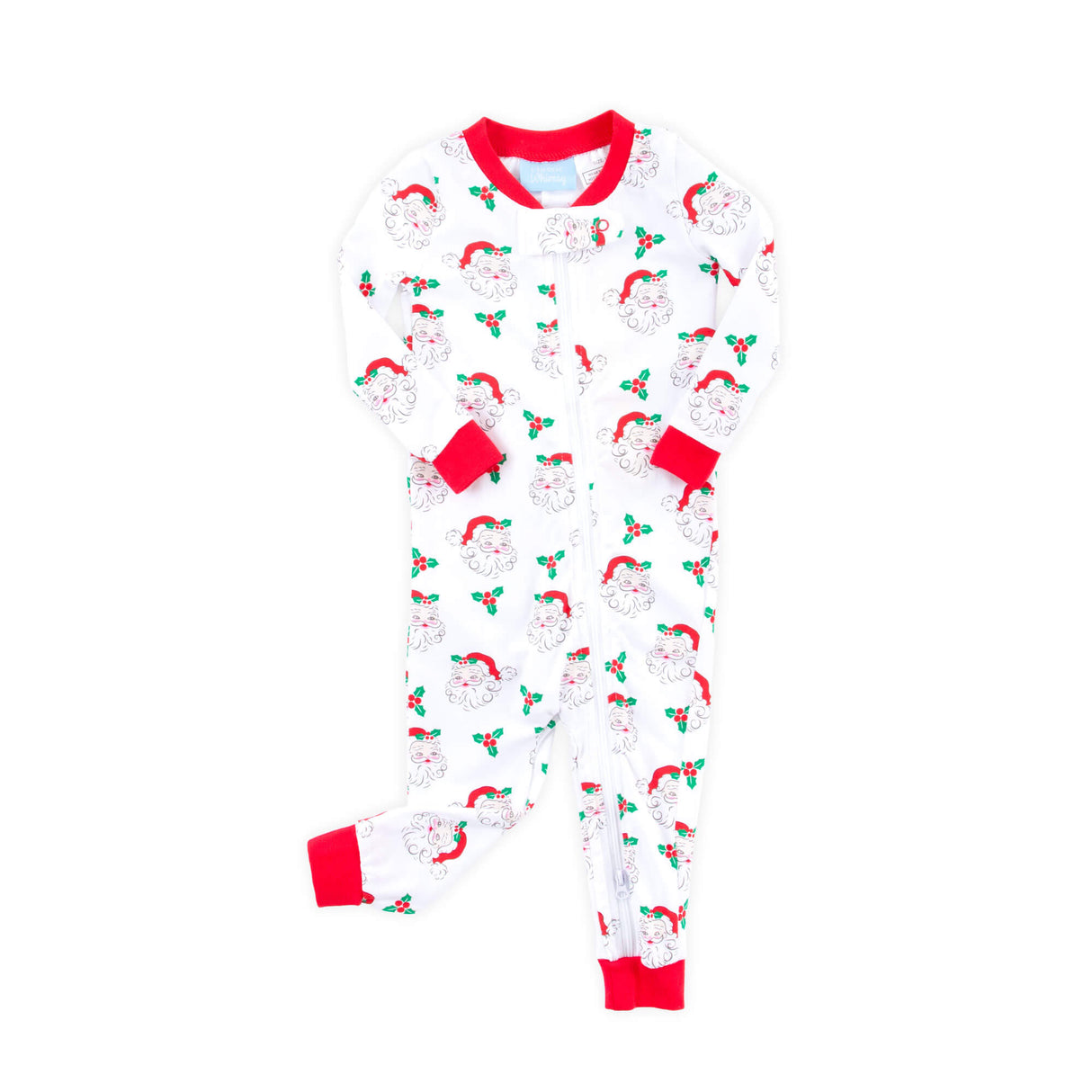 Vintage Santa White Zip Sleeper