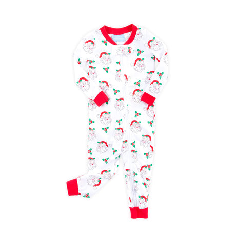 Vintage Santa White Zip Sleeper