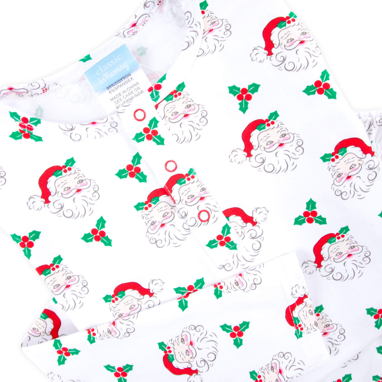 Vintage Santa White Women's Pajamas
