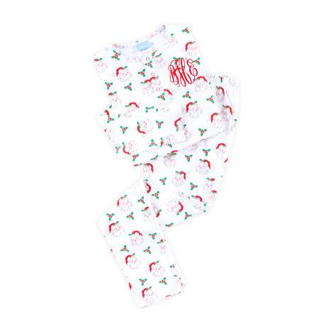 Vintage Santa White Women's Pajamas