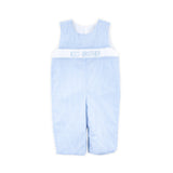 Big Brother Smocked Longall Light Blue Gingham