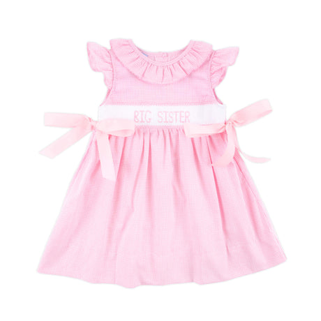 Big Sister Pink Ribbon Beverly Dress