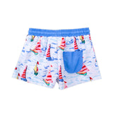 Watercolor Sailboat Swim Trunks