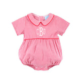 Gingham Collared Bubble Red