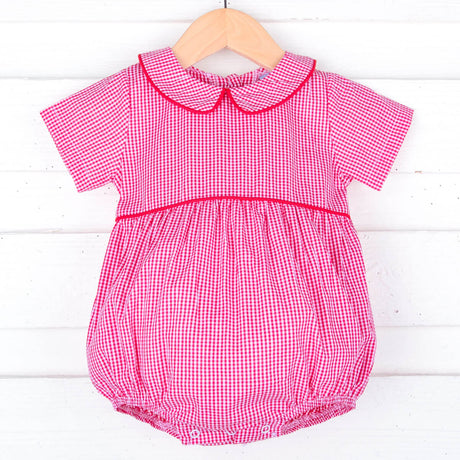 Red Gingham Collared Bubble