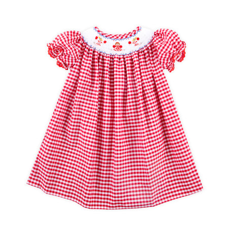 Live To Cheer Smocked Bishop Dress