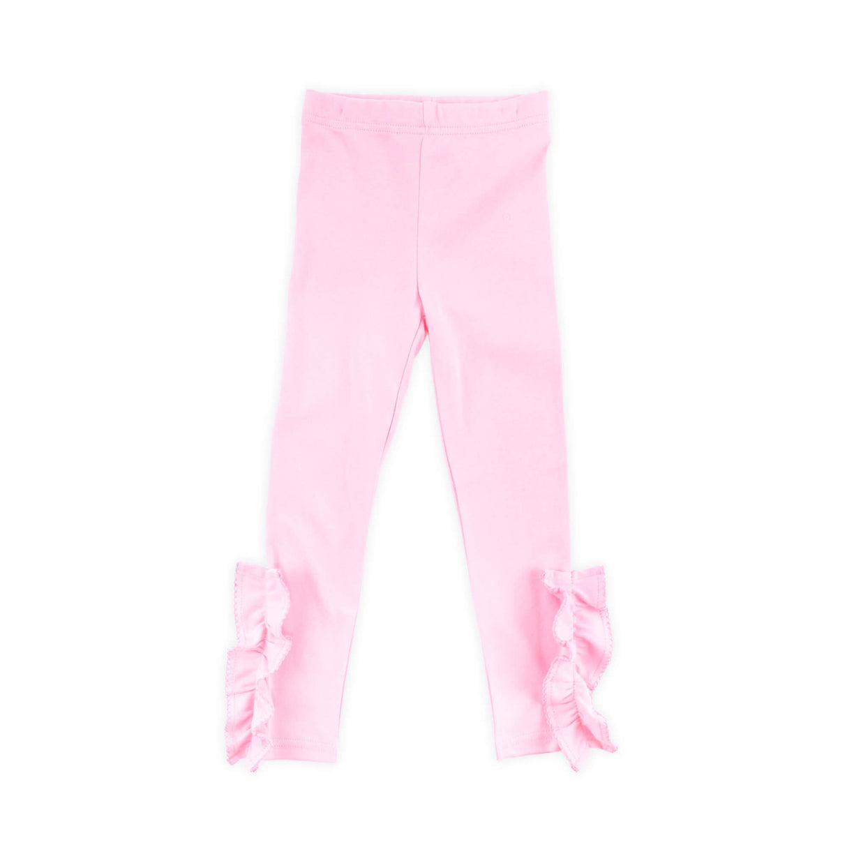 Pink Side Ruffle Leggings