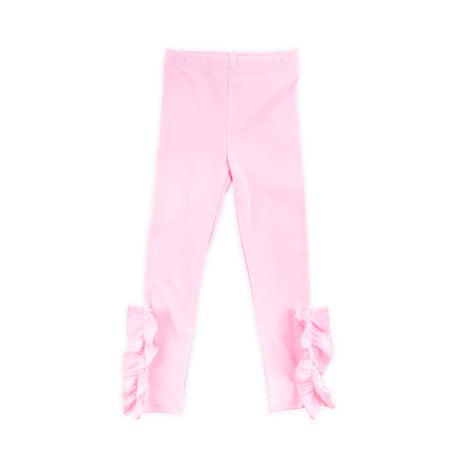 Pink Side Ruffle Leggings