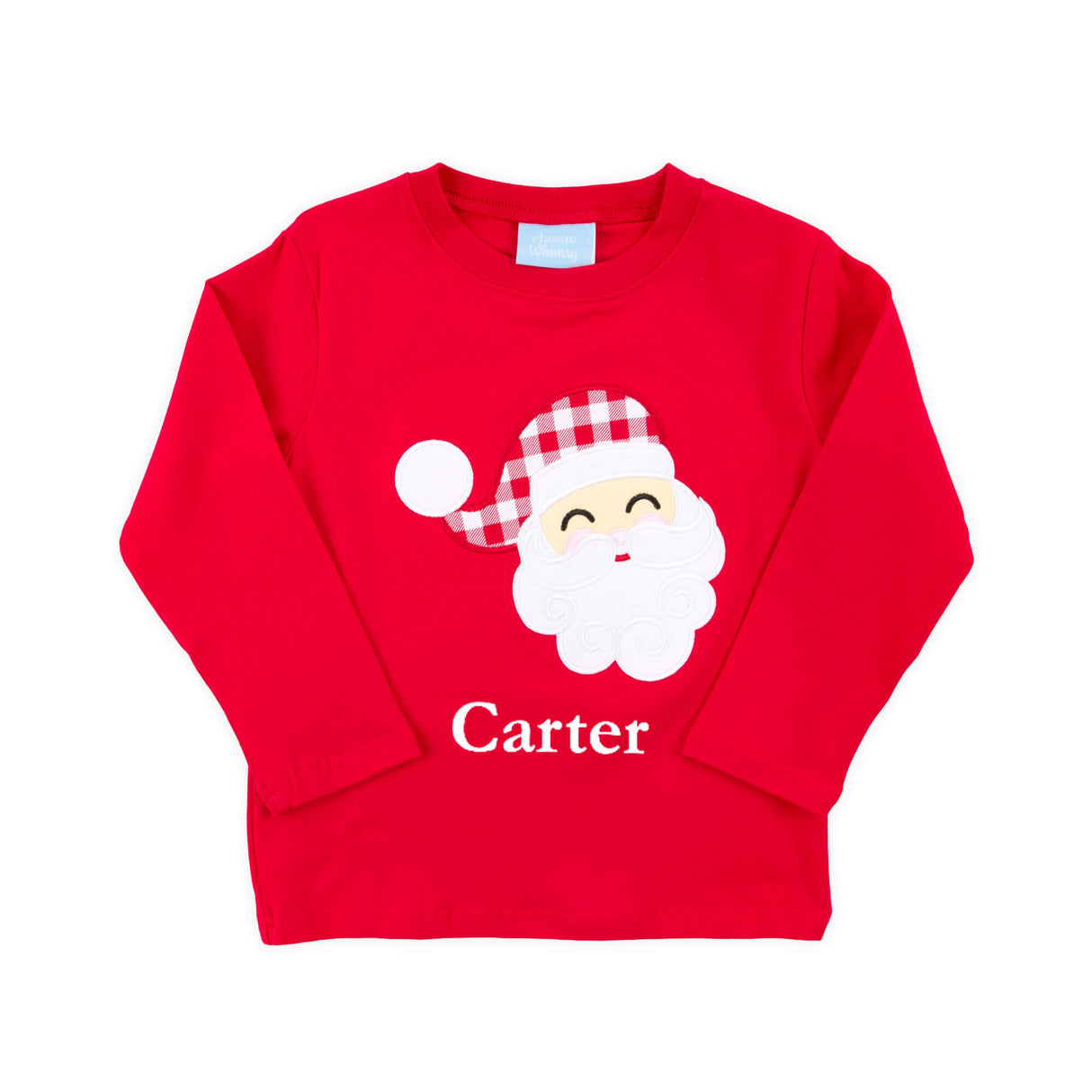 Happy Santa Red Long Sleeve Shirt