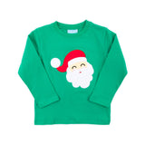Happy Santa Green Long Sleeve Shirt