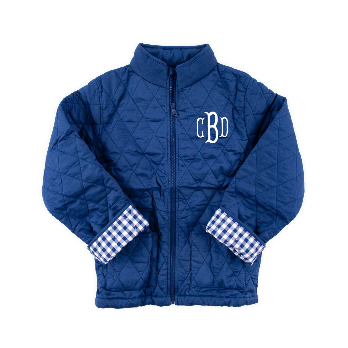 Navy Quilted Coat