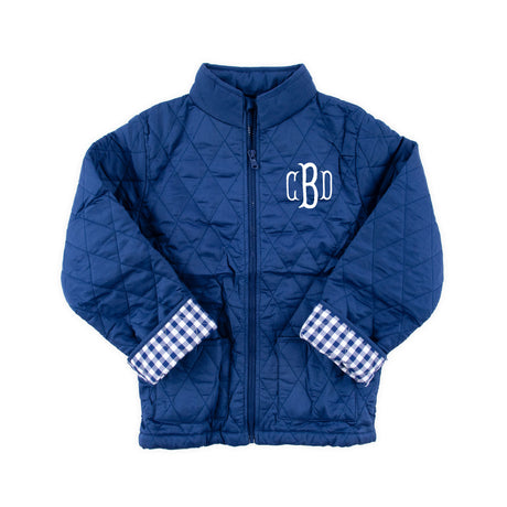 Navy Quilted Coat