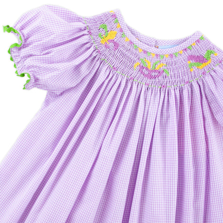 Mardi Gras Purple Smocked Bishop Bubble