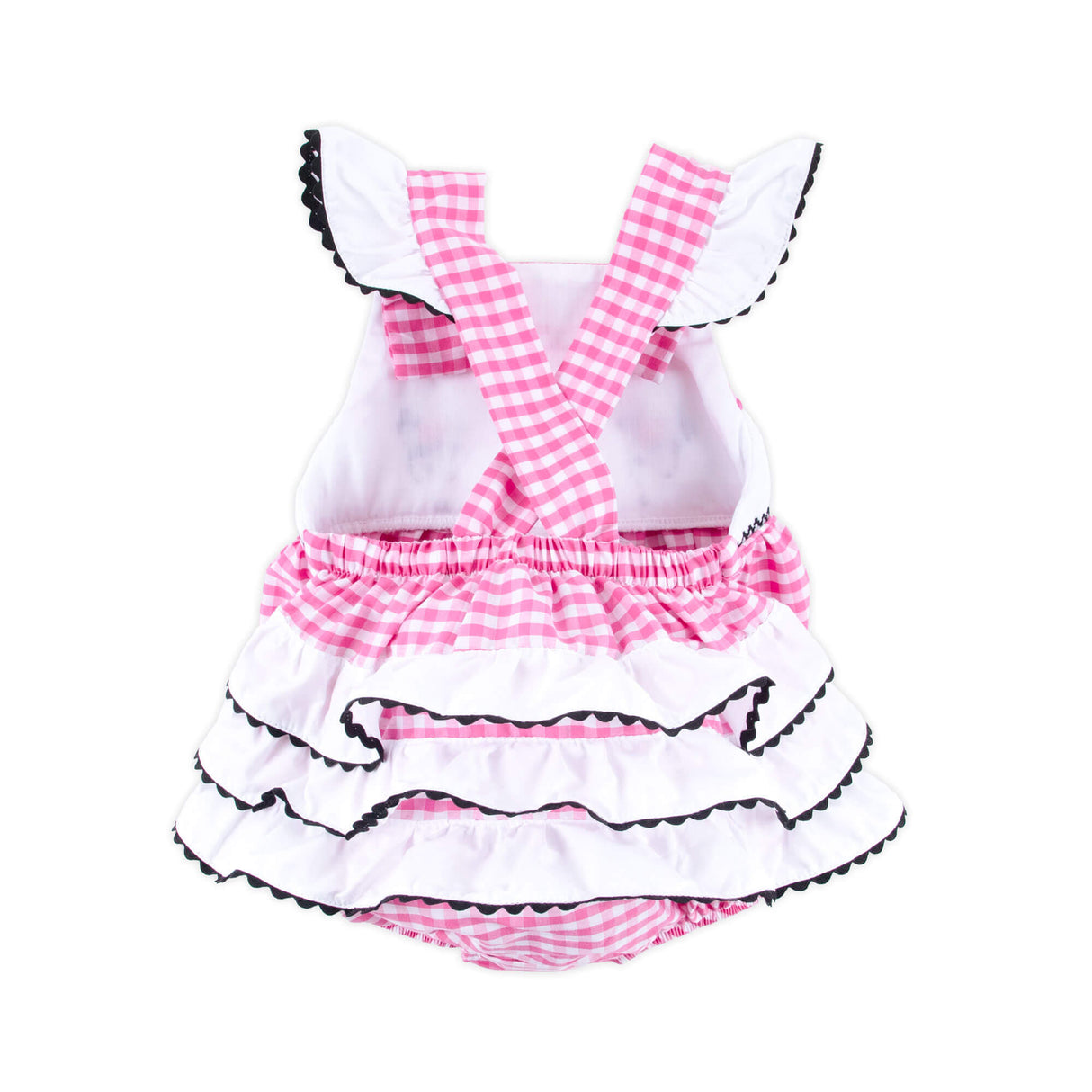 Mouse Ears Smocked Pink Leah Bubble