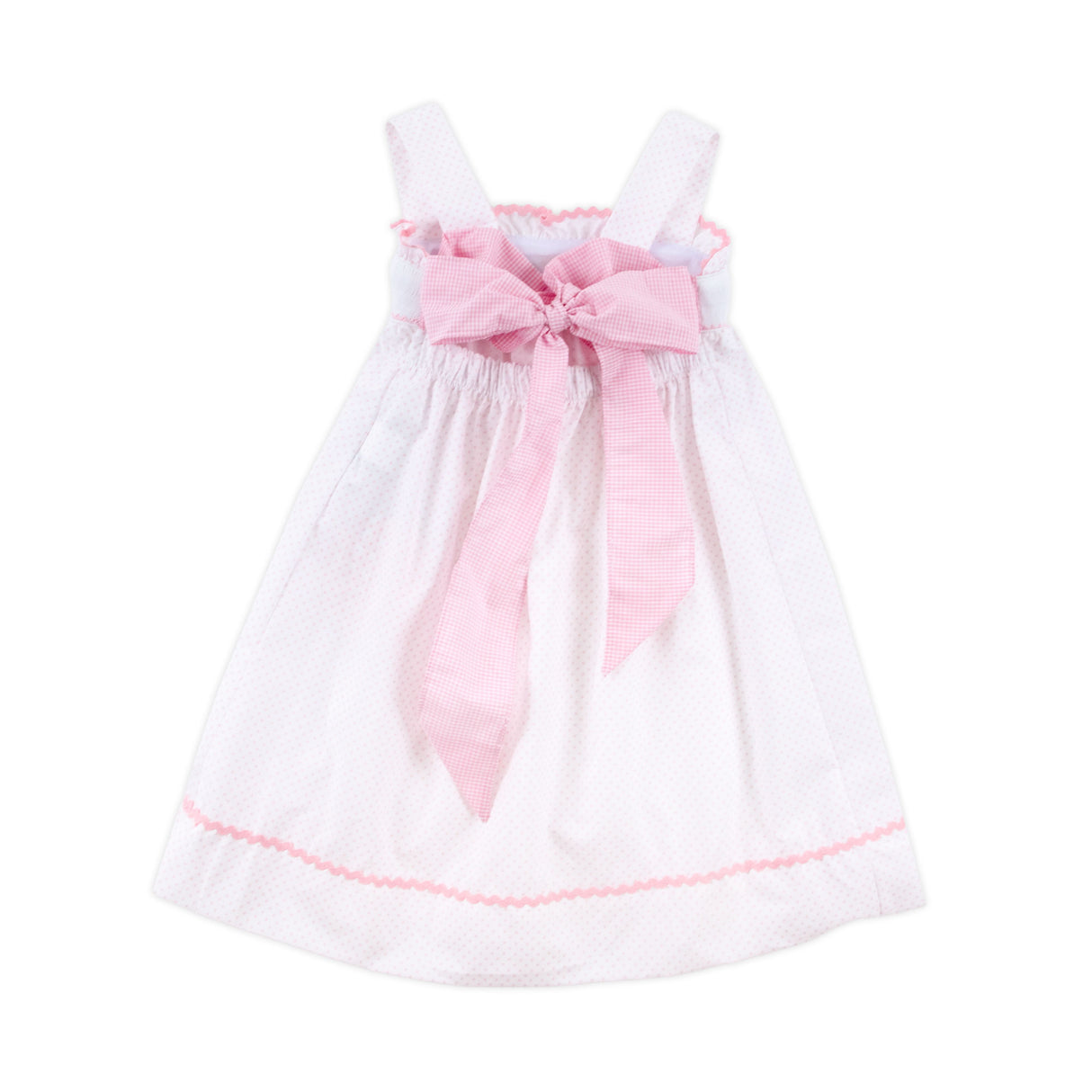 Sweet Mouse Ears Smocked Tie-Back Dress