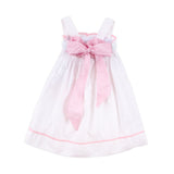 Sweet Mouse Ears Smocked Tie-Back Dress