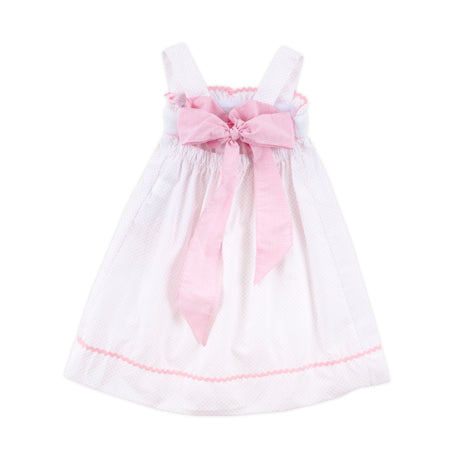 Sweet Mouse Ears Smocked Tie-Back Dress