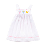 Sweet Mouse Ears Smocked Tie-Back Dress