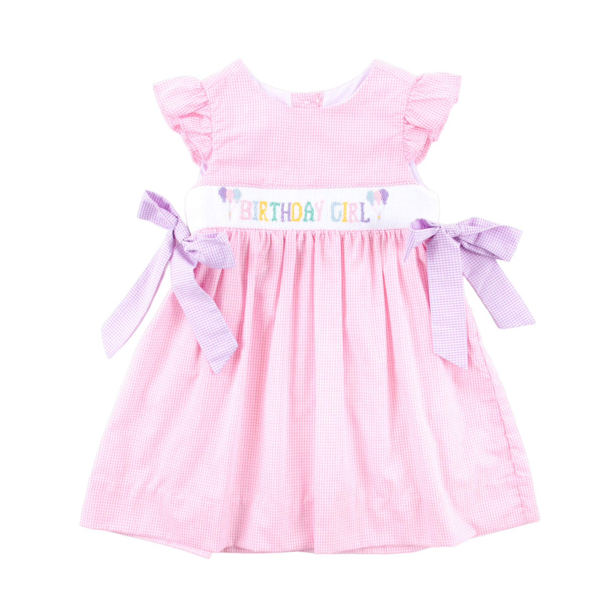 Birthday Girl Smocked Pink Beverly Dress