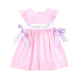 Birthday Girl Smocked Pink Beverly Dress
