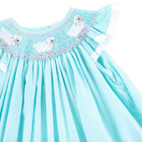 Lamb Smocked Mint Gingham Dress