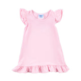 Milly Stripe Ruffle Dress Pink