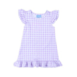 Milly Gingham Ruffle Dress Purple by Classic Whimsy - Dresses - Purple 5 Milly Gingham Ruffle Dress Purple by Classic Whimsy - Dresses - Purple 5