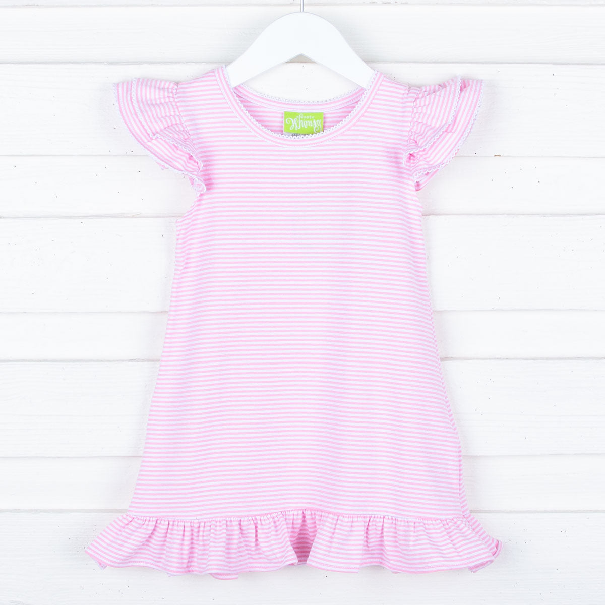 Deals Milly Minis white pink stripes soft knit dress 14