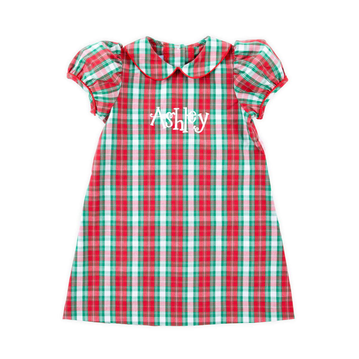 Red & Green Plaid Sally Dress