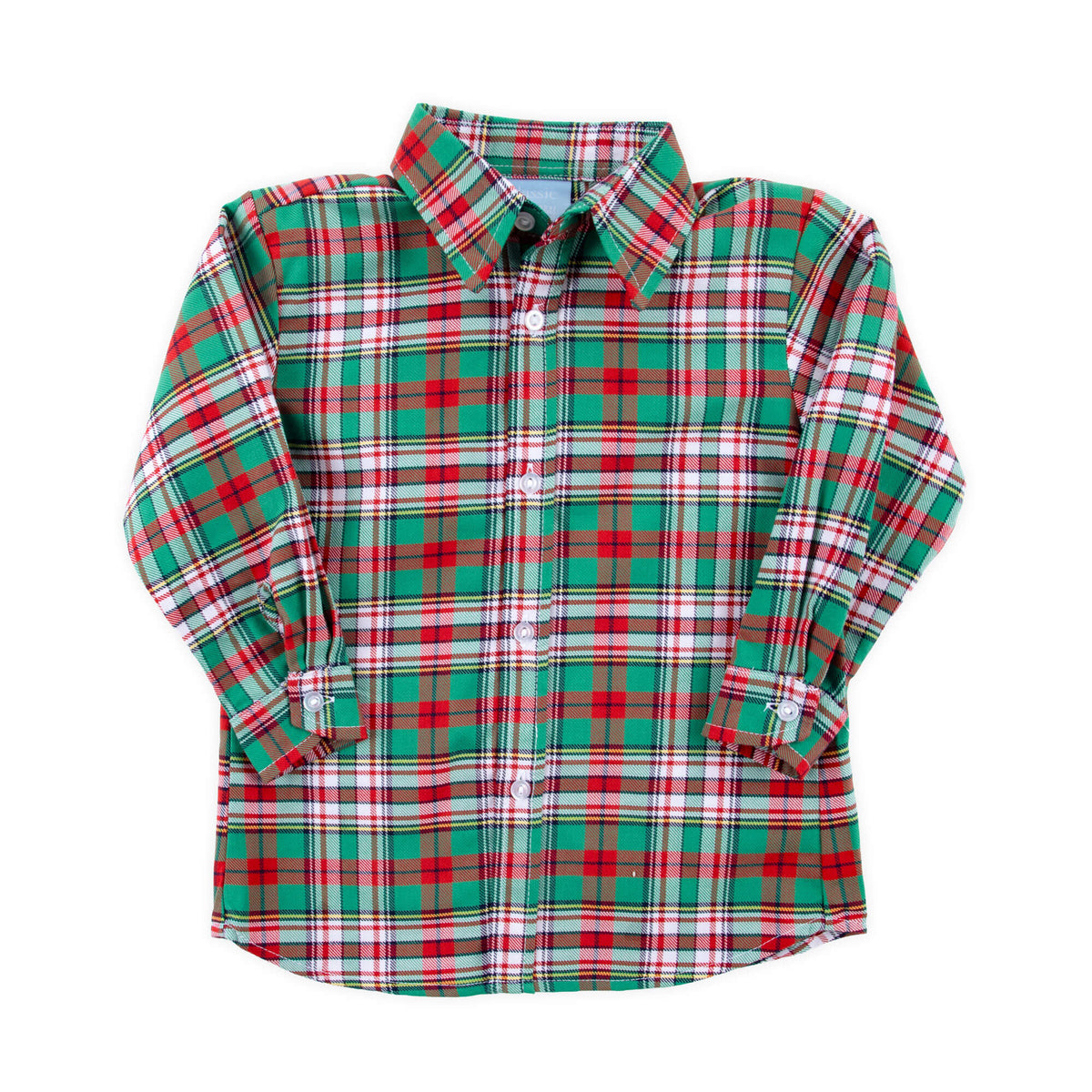 Merry & Bright Plaid Button Down Shirt