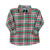 Merry & Bright Plaid Button Down Shirt