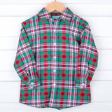 Merry & Bright Plaid Button Down Shirt