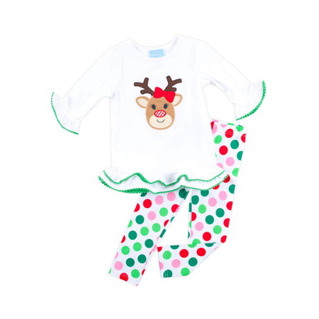 Oh Deer Polka Dot Milly Legging Set