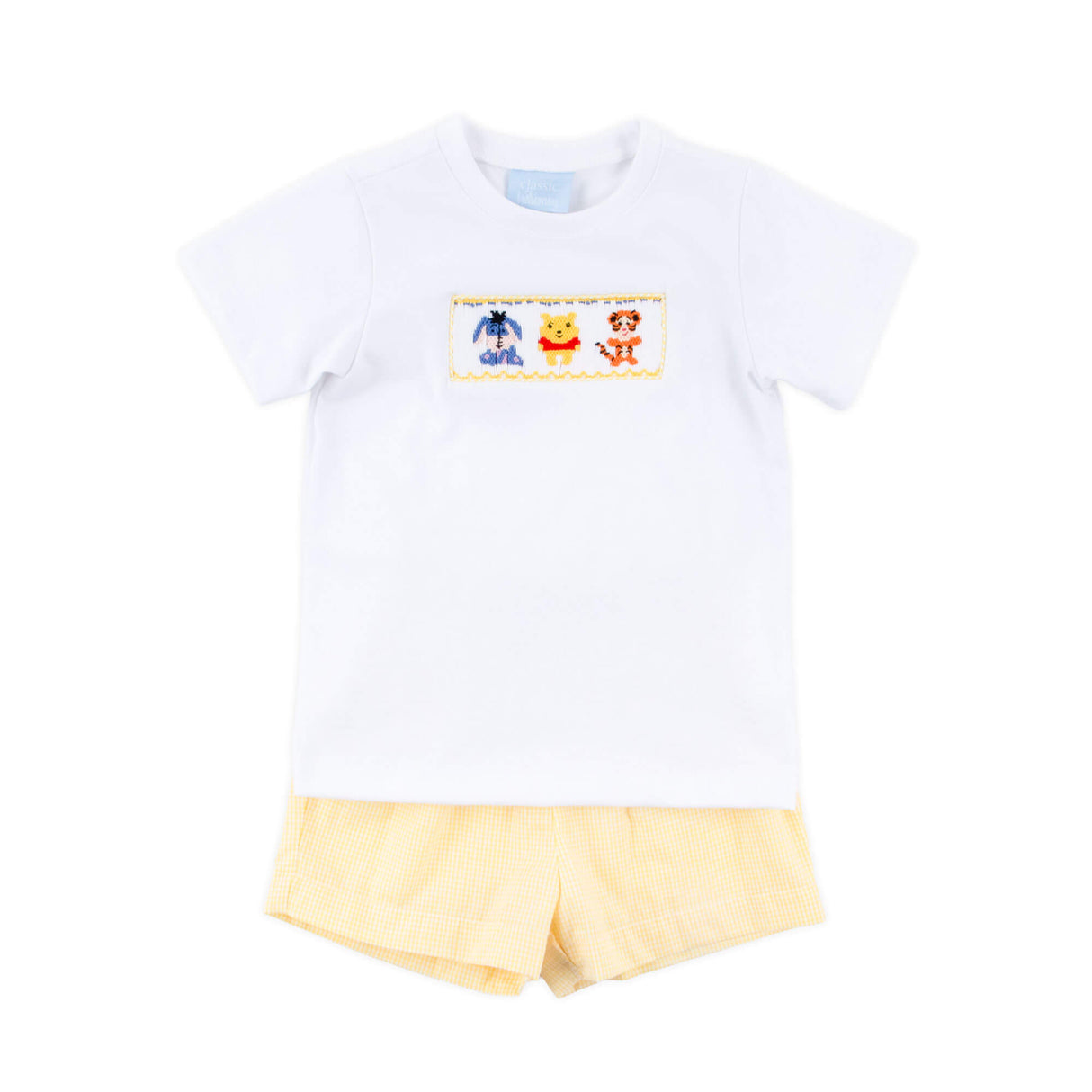 Pooh Bear Friends Smocked Short Set