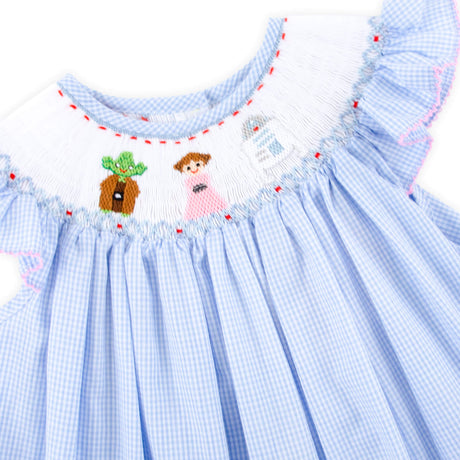 Space Friends Smocked Dress