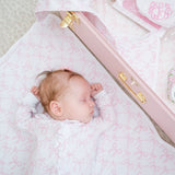 Bella's Bows Receiving Blanket & Burp Cloth Set