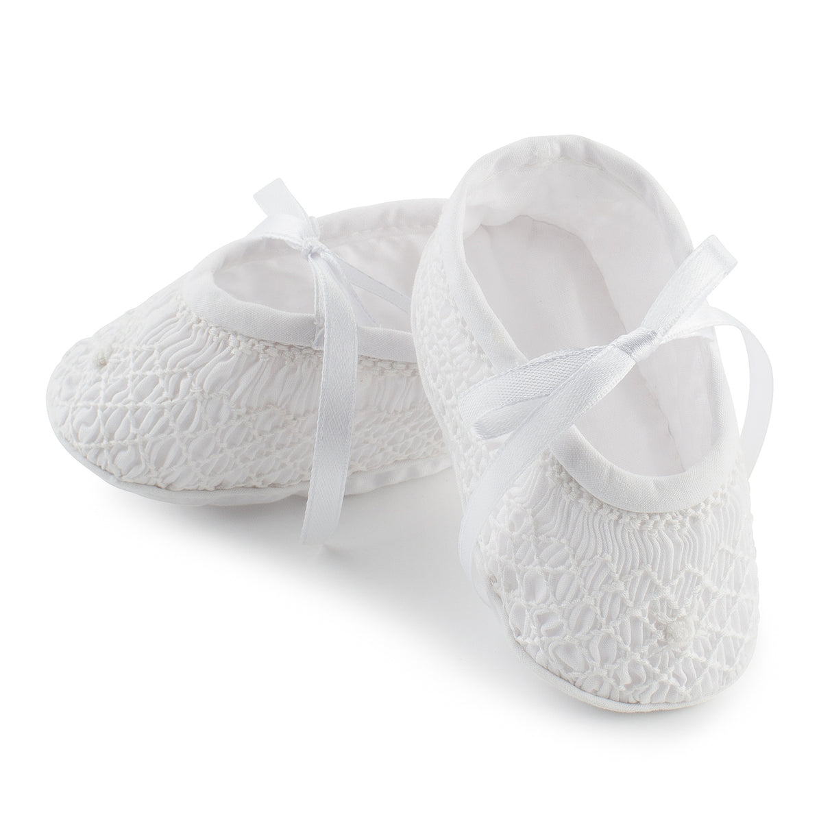 Smocked Ballet Crib Shoe