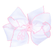 Ballet Slippers Embroidered Knotted Bow