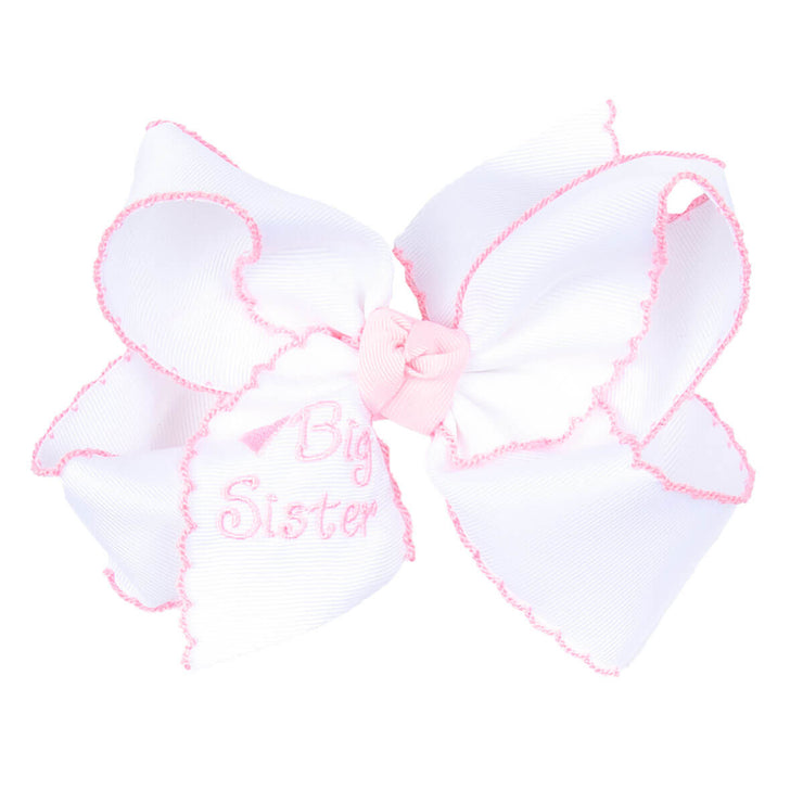 Big Sister Embroidered King Knotted Bow