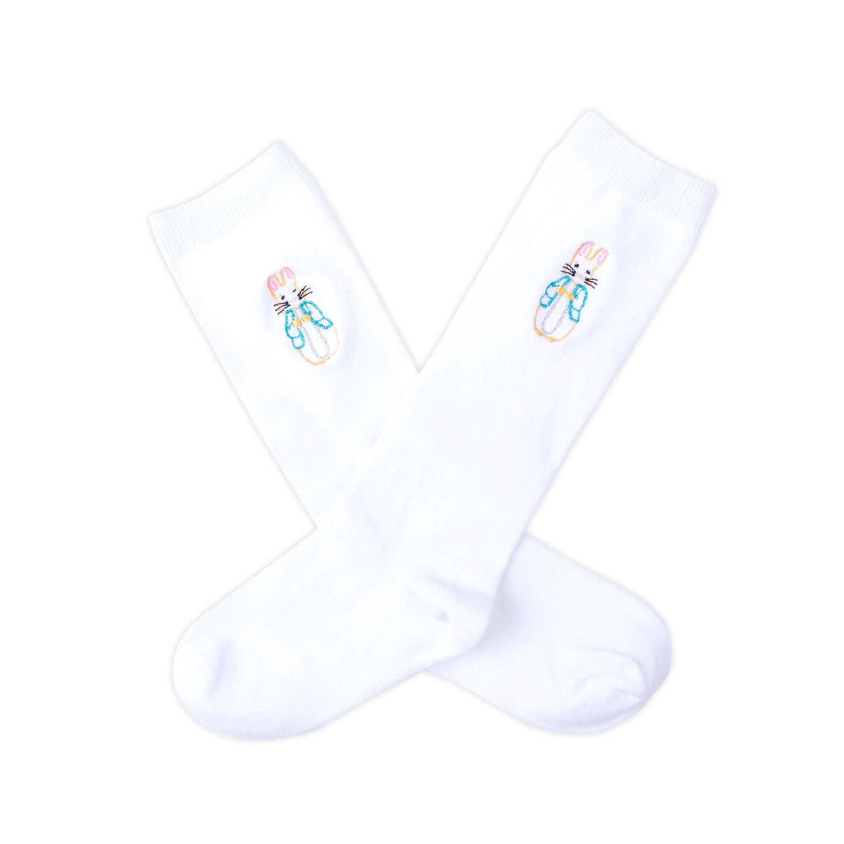 Easter Embroidered Knee High Socks