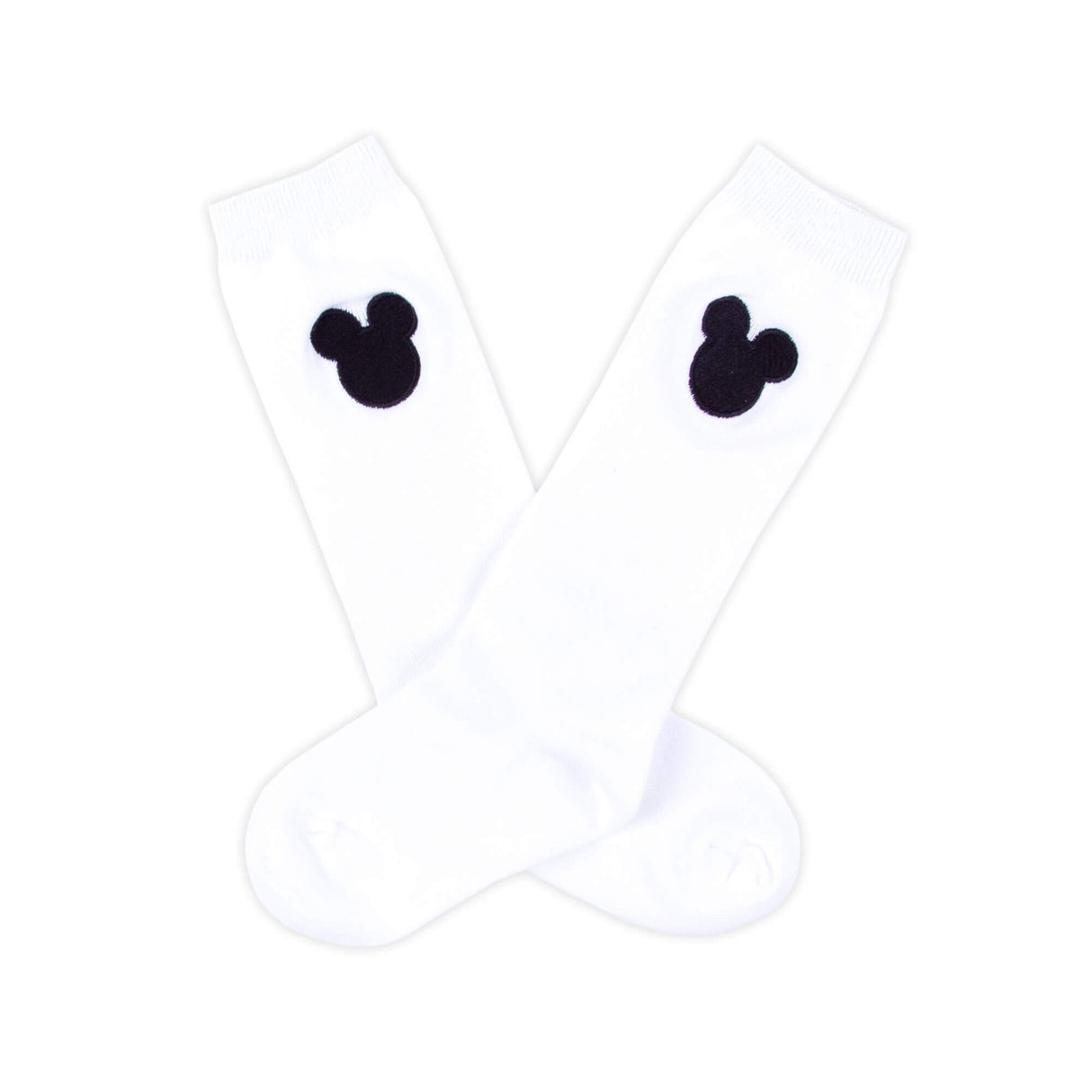 Mouse Ears Embroidered Knee High Socks