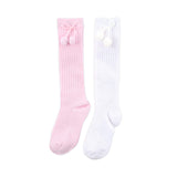 Pom Pom High Knee Socks