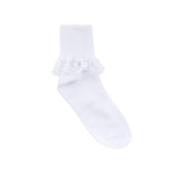 White Eyelet, Turn Cuff and Lace Socks (3 pack)