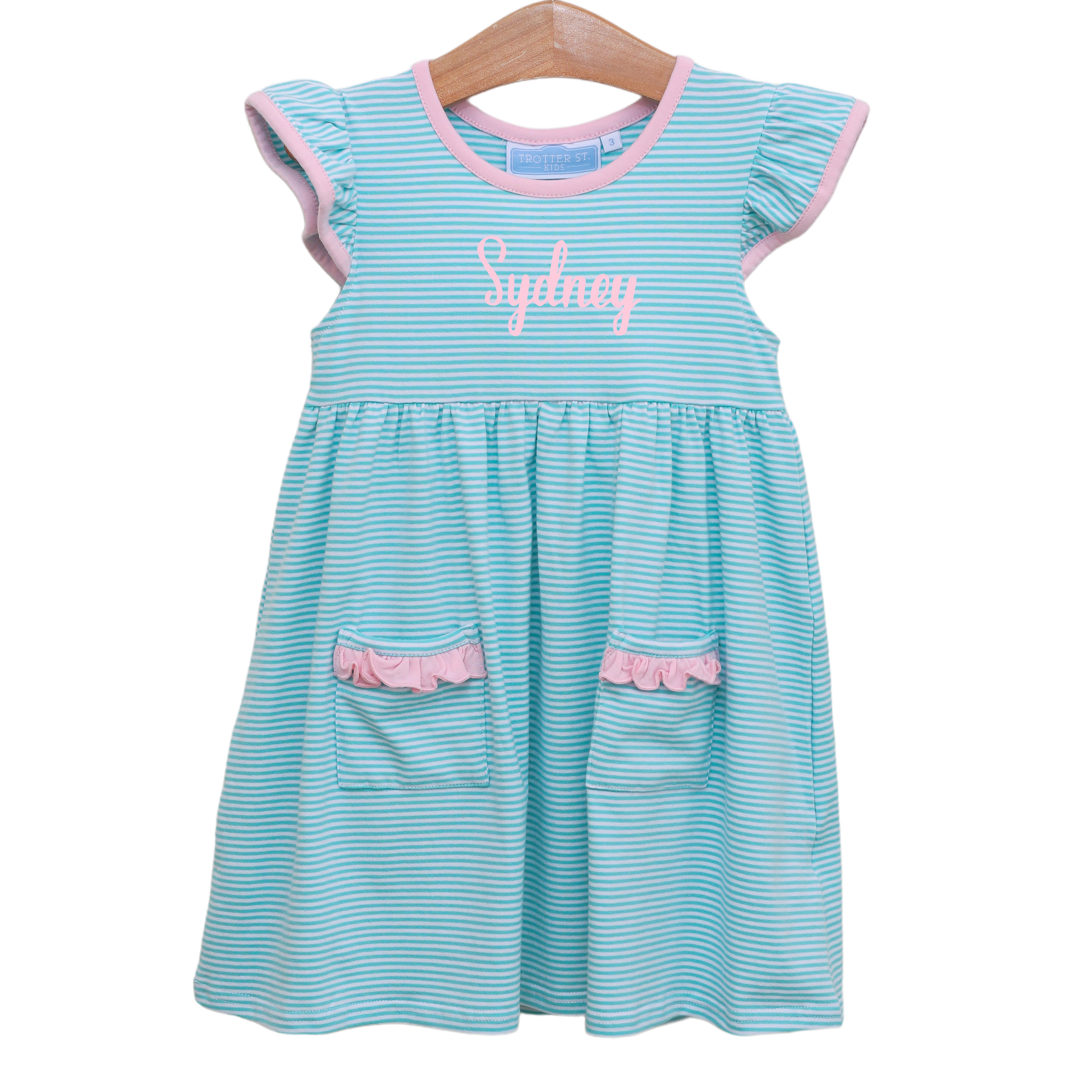 Lucy Mint Stripe Dress – Classic Whimsy